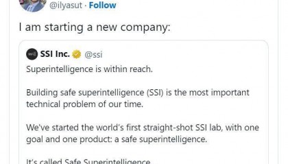 【原创】OpenAI“宫斗”核心人物出走后自立门户，官宣创建人工智能公司SSI
