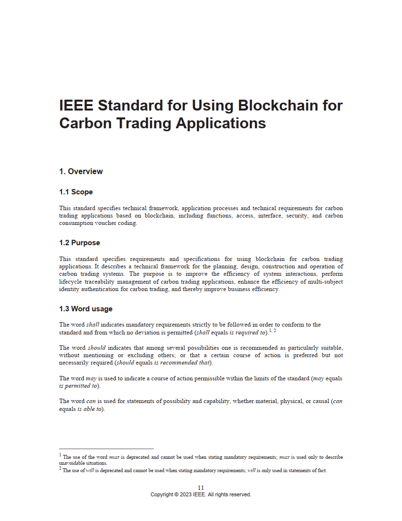 IEEE 3218-2022 基于区块链的碳交易应用标准（英文版）